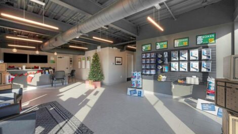 Front office and supplies at Mini Storage Depot on Wilkens Blvd.