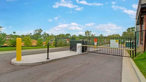 Gate at Mini Storage Depot on Jenkins Road.