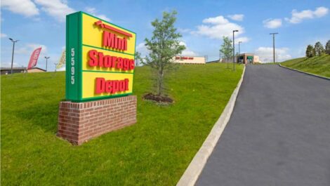 Sign to Mini Storage Depot on Murfreesboro Rd.