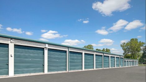 Drive up units at Mini Storage Depot in Goshen, IN.