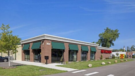 Front of building to Mini Storage Depot on Eastern Avenue.