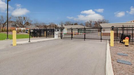 Gate to Mini Storage Depot in Northfield.