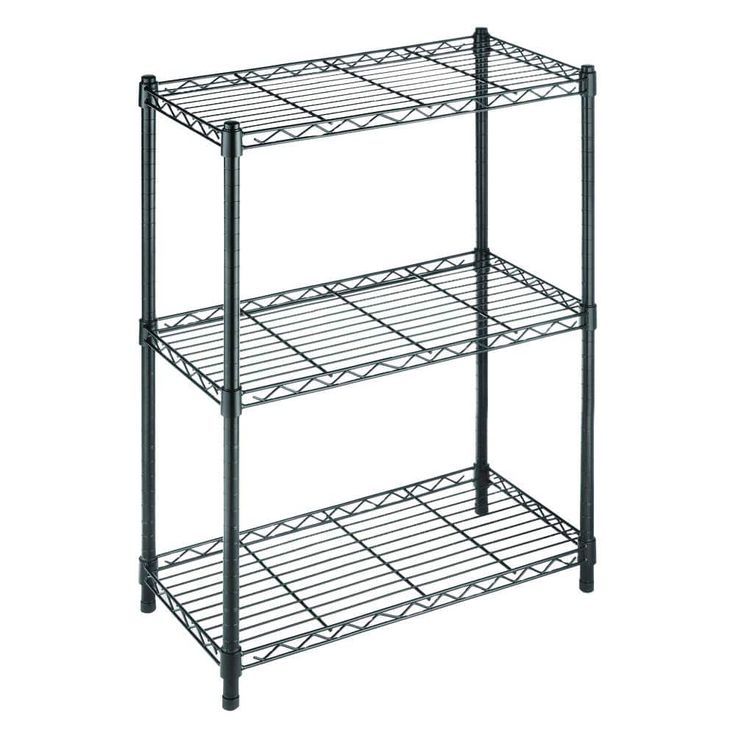 3-tiered steel wired shelving unit to place in your self-storage facility or unit
to get more out of your store!