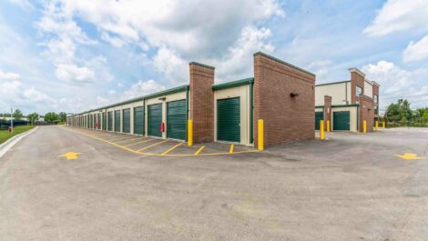 Outdoor stroage units at Mini Storage Depot Research Drive.