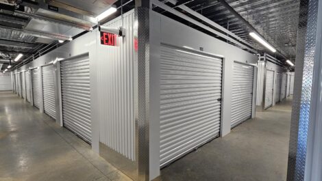 Indoor storage units at Mini Storage Depot.
