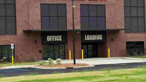 Entrance to storage facility.